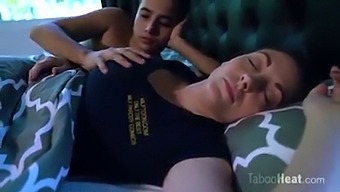 Mature American Stepmom'S Surprise Encounter With Her Sleeping Stepson
