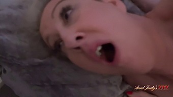 Watch A British Stepmom With Big Natural Tits Get Caught In The Act