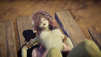 Intenzivní Sexuální Setkání S Vokální Ženou Se Zelenou Pletí - Goblin Woman