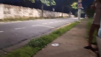 Dangerous Roadside Handjob With Stunning Unknown Person