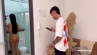 Young Girl Discovers Her Cousin'S Hidden Camera And Decides To Put On A Show