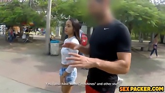 Stunning Small Brunette Gets Her Ass Pounded During Workout Session
